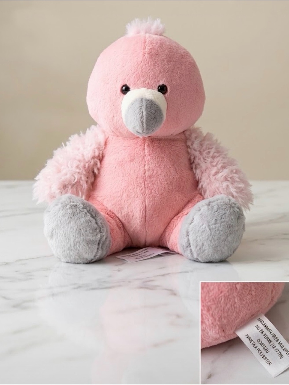 Animal Adventure Pink Plush Bird Stuffed Animal - NWOT